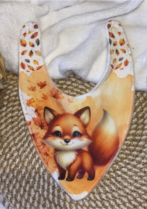 Bavoir bandana renard