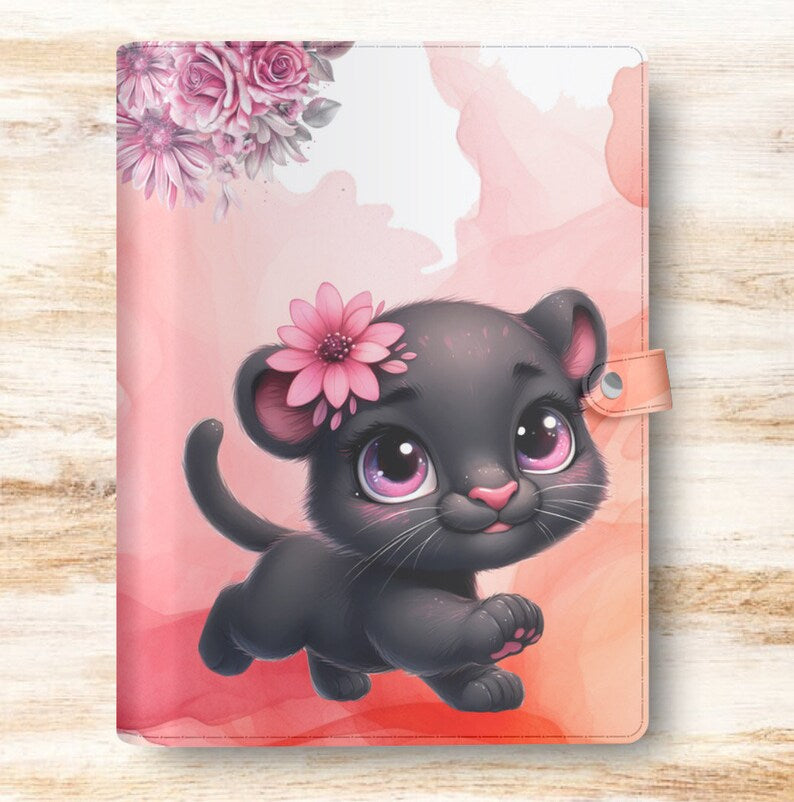 protège carnet de santé panthère