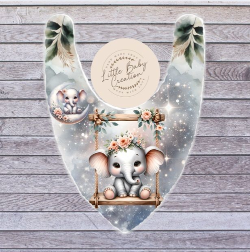 Bavoir bandana elephant