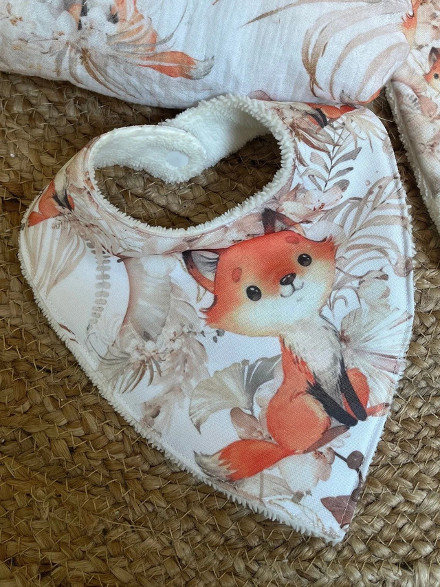 bavoir renard boho
