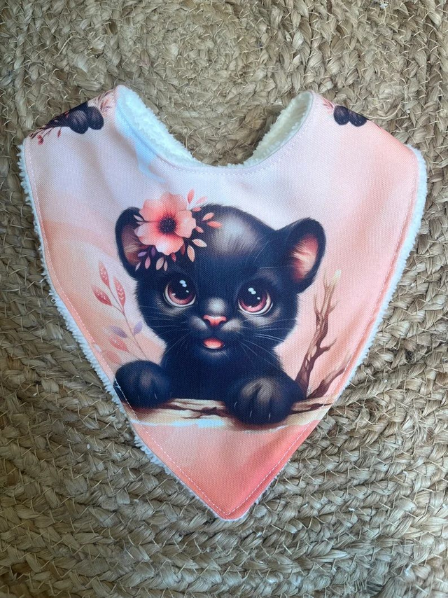 Bavoir bandana panthère