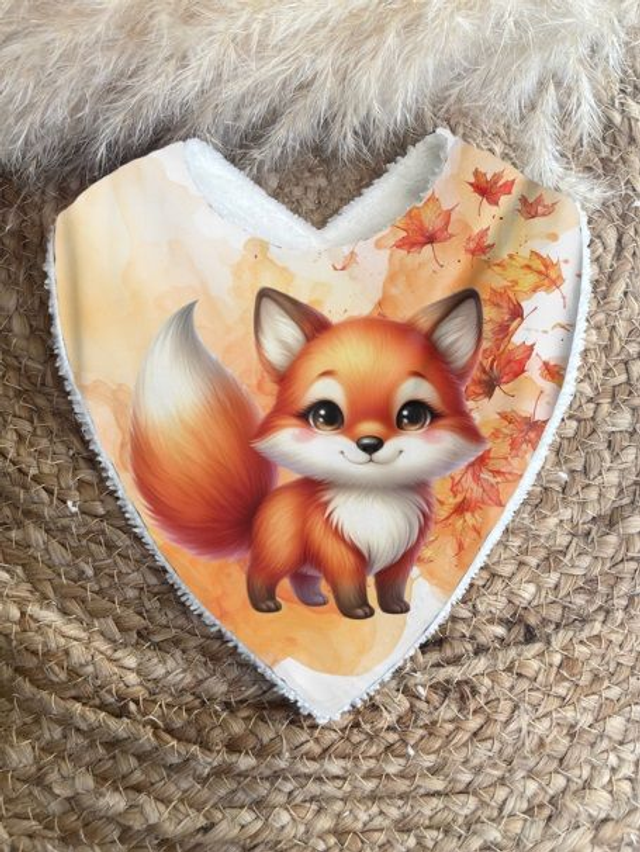 Bavoir bandana renard