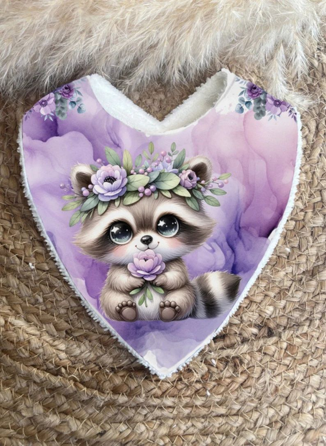 bavoir bandana racoon
