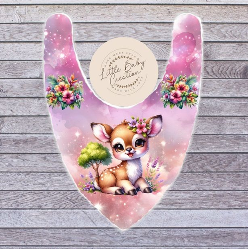 Bavoir bandana biche